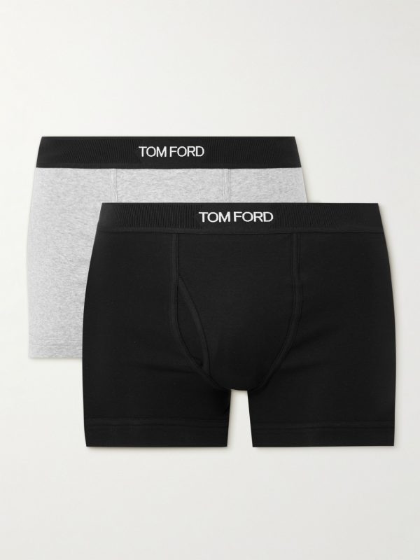 Two-Pack Stretch-Cotton Jersey Boxer Briefs Two-Pack Stretch-Cotton Jersey Boxer Briefs