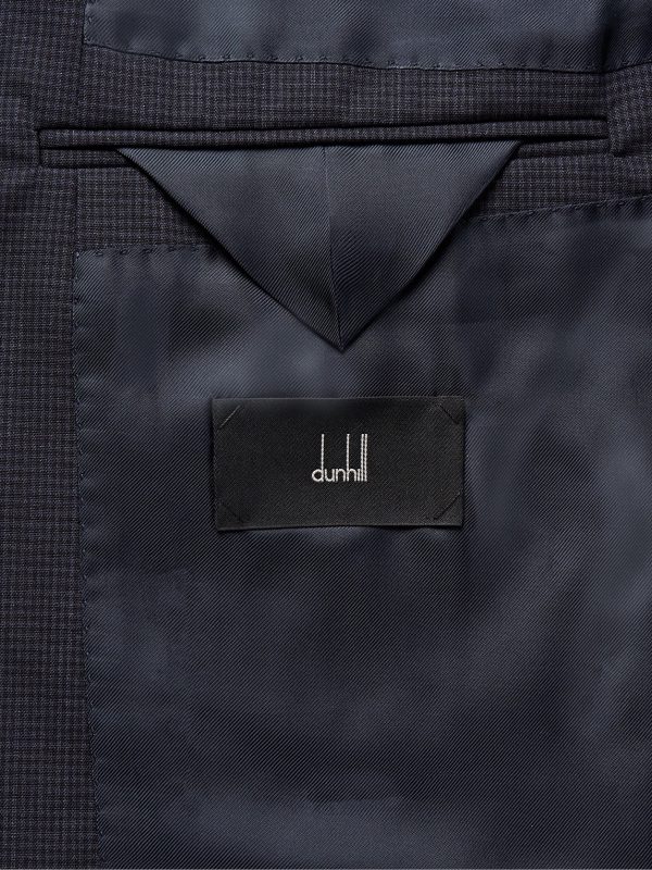 Slim-Fit Micro-Checked Wool-Blend Suit Jacket - E2 Slim-Fit Micro-Checked Wool-Blend Suit Jacket - E2