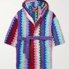 Chantal Striped Cotton-Terry Jacquard Hooded Robe Chantal Striped Cotton-Terry Jacquard Hooded Robe