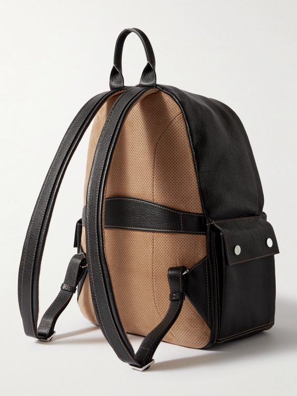 Full-Grain Leather Backpack - BK Full-Grain Leather Backpack - BK