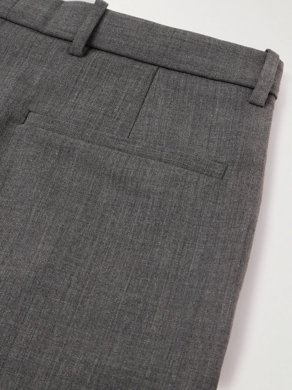 Tel Aviv Tapered Cropped Virgin Wool-Twill Trousers - CU Tel Aviv Tapered Cropped Virgin Wool-Twill Trousers - CU