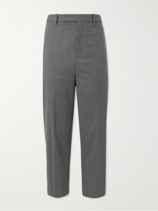 Tel Aviv Tapered Cropped Virgin Wool-Twill Trousers Tel Aviv Tapered Cropped Virgin Wool-Twill Trousers