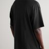 Exford Distressed Logo-Print Cotton-Jersey T-Shirt - BK Exford Distressed Logo-Print Cotton-Jersey T-Shirt - BK