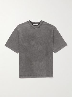 Extorr Logo-Appliquéd Garment-Dyed Cotton-Jersey T-Shirt Extorr Logo-Appliquéd Garment-Dyed Cotton-Jersey T-Shirt