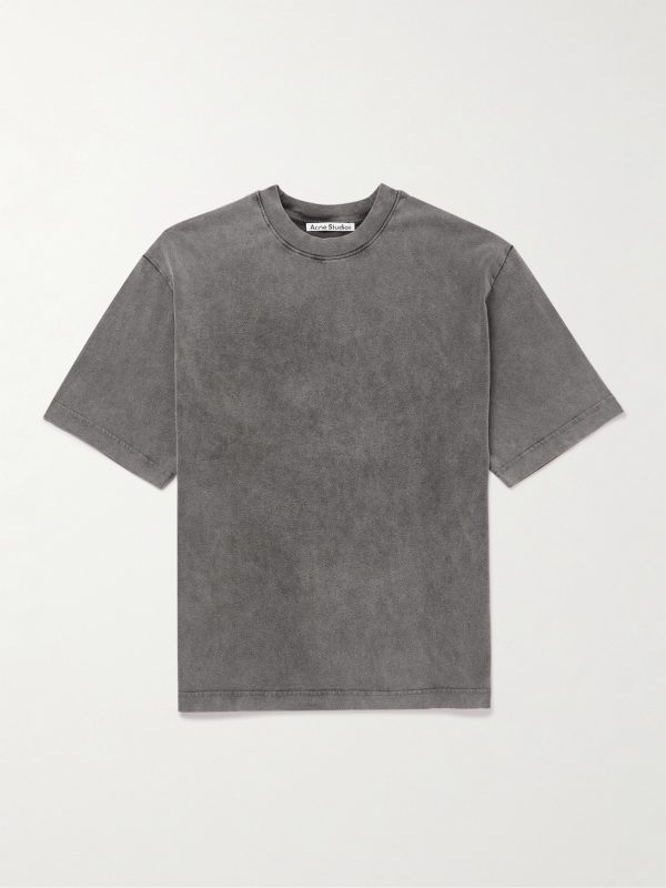 Extorr Logo-Appliquéd Garment-Dyed Cotton-Jersey T-Shirt Extorr Logo-Appliquéd Garment-Dyed Cotton-Jersey T-Shirt