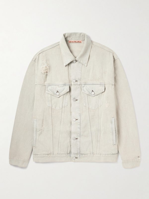 Distressed Denim Jacket Distressed Denim Jacket