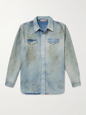 Karty Distressed Denim Overshirt Karty Distressed Denim Overshirt