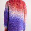 Logo-Intarsia Degradé Brushed Mohair-Blend Sweater - BK Logo-Intarsia Degradé Brushed Mohair-Blend Sweater - BK