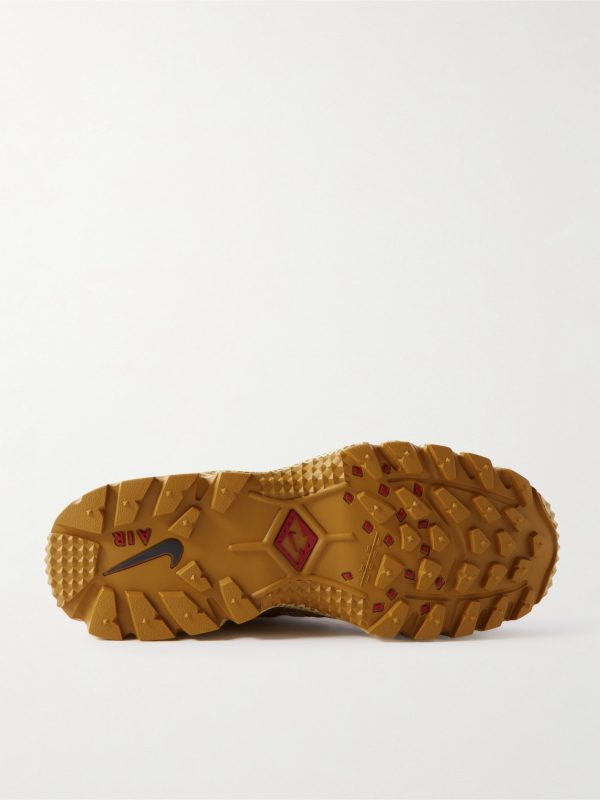 Air Humara Leather-Trimmed Mesh Sneakers - E1