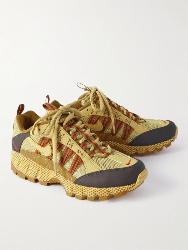 Air Humara Leather-Trimmed Mesh Sneakers - FR