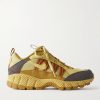 Air Humara Leather-Trimmed Mesh Sneakers