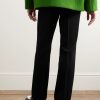 Straight-Leg Virgin Wool-Twill Trousers - BK Straight-Leg Virgin Wool-Twill Trousers - BK