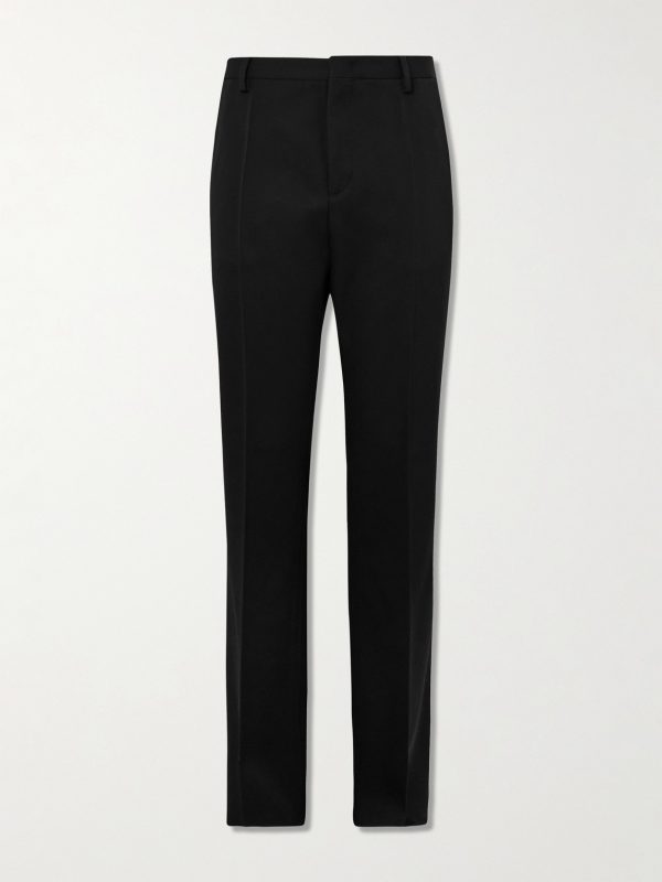 Straight-Leg Virgin Wool-Twill Trousers Straight-Leg Virgin Wool-Twill Trousers