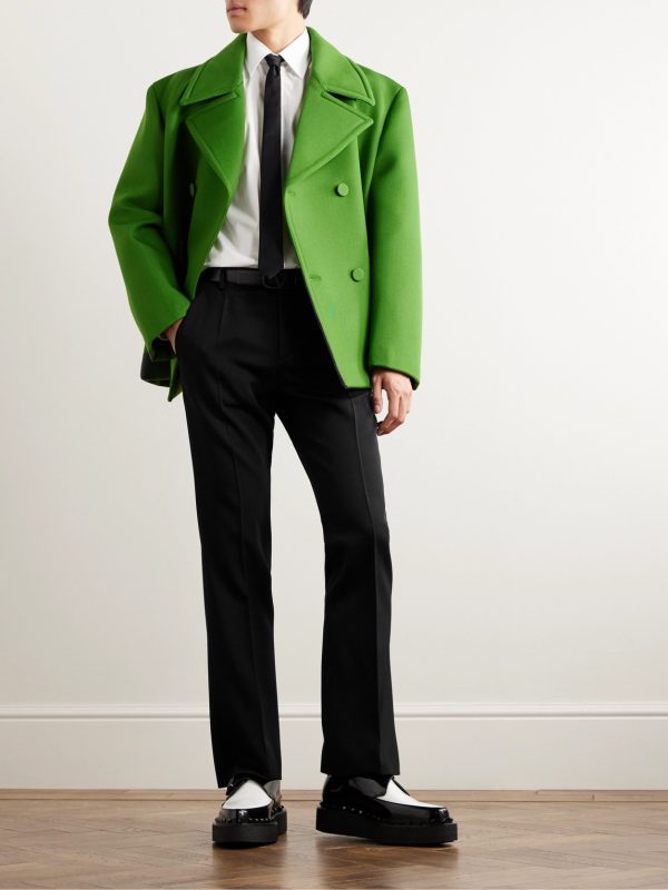 Straight-Leg Virgin Wool-Twill Trousers - OU Straight-Leg Virgin Wool-Twill Trousers - OU
