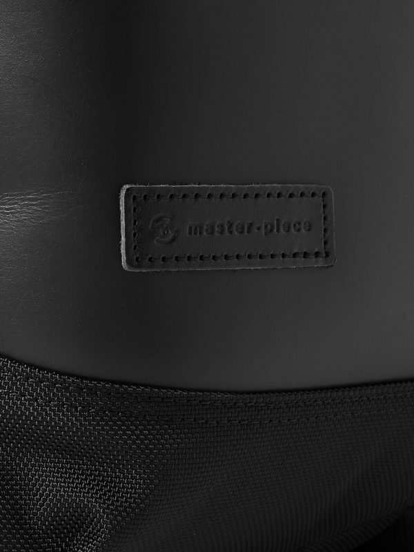 Slick Logo-Appliquéd CORDURA® Ballistic and Leather Backpack - CU Slick Logo-Appliquéd CORDURA® Ballistic and Leather Backpack - CU