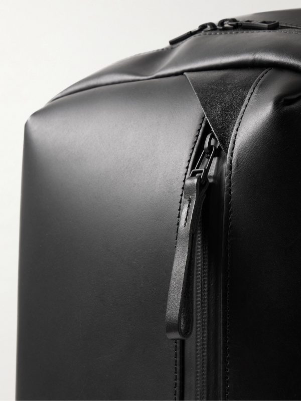 Slick Logo-Appliquéd Leather and CORDURA® Ballistic Nylon Backpack - CU Slick Logo-Appliquéd Leather and CORDURA® Ballistic Nylon Backpack - CU