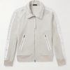 Satin-Trimmed Velvet Track Jacket Satin-Trimmed Velvet Track Jacket