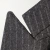 Double-Breasted Prinstriped Wool-Flannel Blazer - E1 Double-Breasted Prinstriped Wool-Flannel Blazer - E1