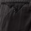 Double-Breasted Prinstriped Wool-Flannel Blazer - E2 Double-Breasted Prinstriped Wool-Flannel Blazer - E2