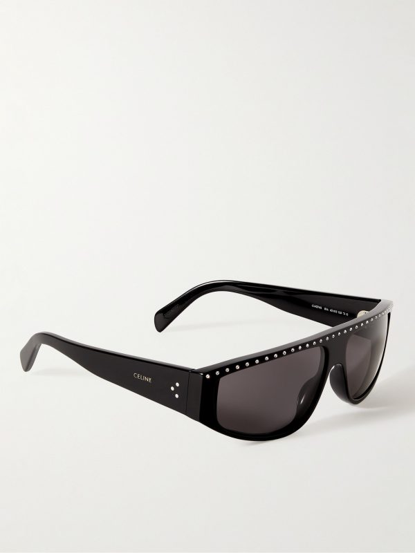 Alan 2 Crystal-Embellished D-Frame Acetate Sunglasses - FR