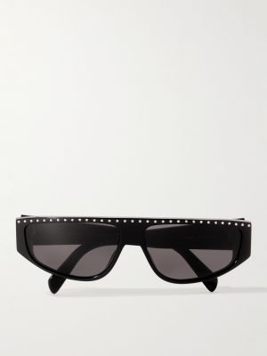 Alan 2 Crystal-Embellished D-Frame Acetate Sunglasses Alan 2 Crystal-Embellished D-Frame Acetate Sunglasses