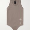 + Champion Embroidered Organic Cotton-Jersey Tank Top + Champion Embroidered Organic Cotton-Jersey Tank Top