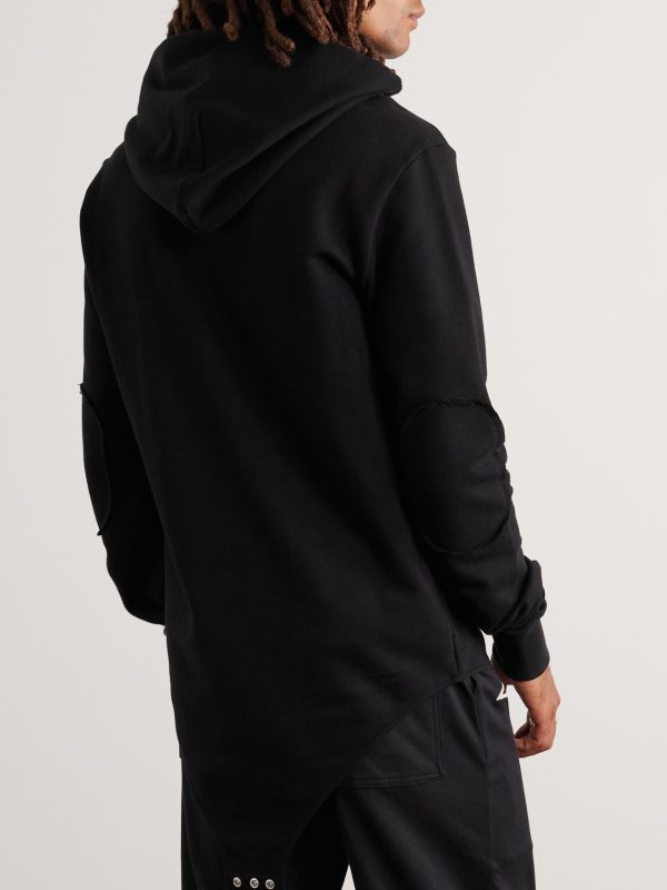+ Champion Embroidered Organic Cotton-Jersey Hoodie - BK + Champion Embroidered Organic Cotton-Jersey Hoodie - BK