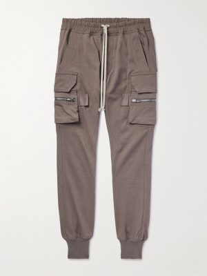 Mastodon Skinny-Fit Stretch-Cotton Jersey Drawstring Cargo Trousers Mastodon Skinny-Fit Stretch-Cotton Jersey Drawstring Cargo Trousers