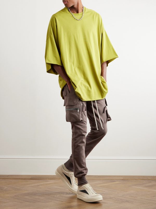 Mastodon Skinny-Fit Stretch-Cotton Jersey Drawstring Cargo Trousers - OU Mastodon Skinny-Fit Stretch-Cotton Jersey Drawstring Cargo Trousers - OU
