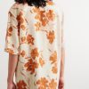 Ombré Floral-Print Jersey Shirt - BK Ombré Floral-Print Jersey Shirt - BK
