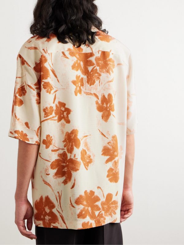 Ombré Floral-Print Jersey Shirt - BK Ombré Floral-Print Jersey Shirt - BK