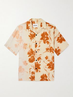 Ombré Floral-Print Jersey Shirt