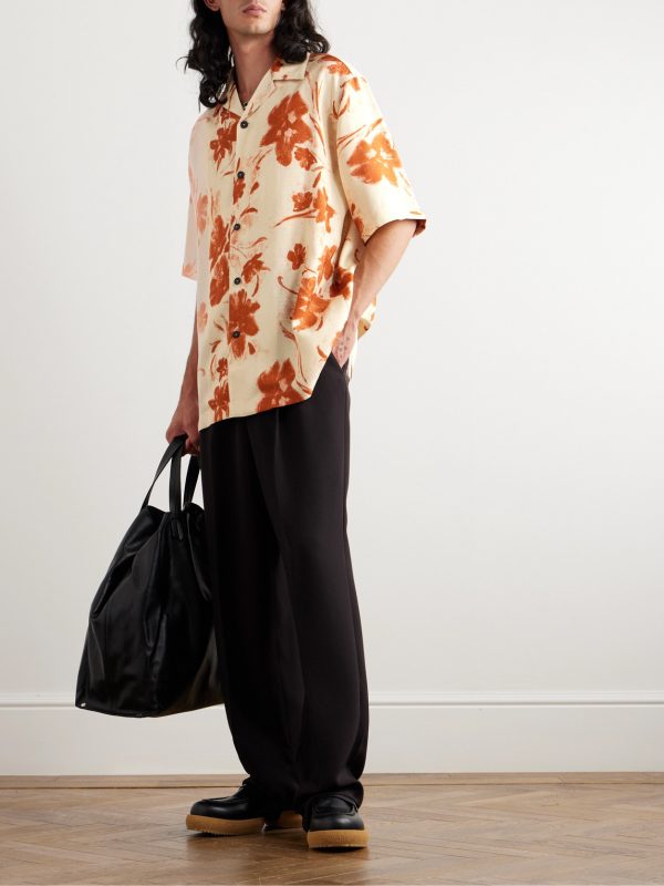 Ombré Floral-Print Jersey Shirt - OU Ombré Floral-Print Jersey Shirt - OU