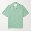 Camp-Collar Linen and Cotton-Blend Drill Overshirt Camp-Collar Linen and Cotton-Blend Drill Overshirt
