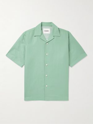 Camp-Collar Linen and Cotton-Blend Drill Overshirt Camp-Collar Linen and Cotton-Blend Drill Overshirt