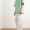Camp-Collar Linen and Cotton-Blend Drill Overshirt - OU Camp-Collar Linen and Cotton-Blend Drill Overshirt - OU