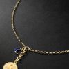 Mixed Belcher 18-Karat Gold, Lapis Lazuli and Diamond Necklace Mixed Belcher 18-Karat Gold, Lapis Lazuli and Diamond Necklace