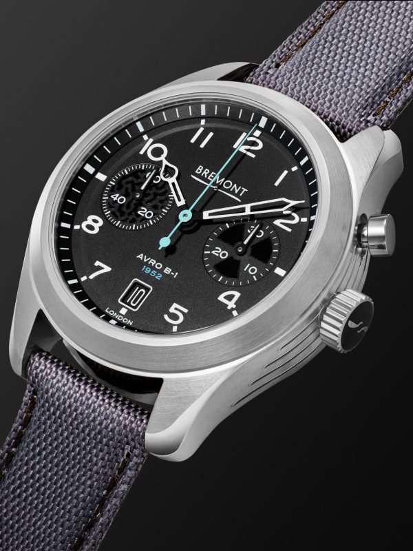 Vulcan Limited Edition Automatic Chronograph 42mm Stainless Steel and Sailcloth Watch, Ref. No. VULCAN-R-S - FR Vulcan Limited Edition Automatic Chronograph 42mm Stainless Steel and Sailcloth Watch, Ref. No. VULCAN-R-S - FR