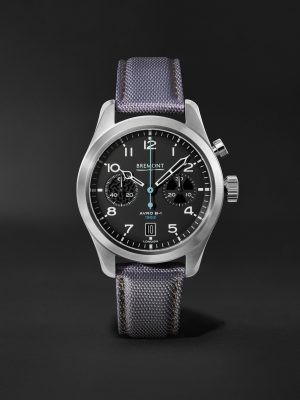Vulcan Limited Edition Automatic Chronograph 42mm Stainless Steel and Sailcloth Watch, Ref. No. VULCAN-R-S Vulcan Limited Edition Automatic Chronograph 42mm Stainless Steel and Sailcloth Watch, Ref. No. VULCAN-R-S