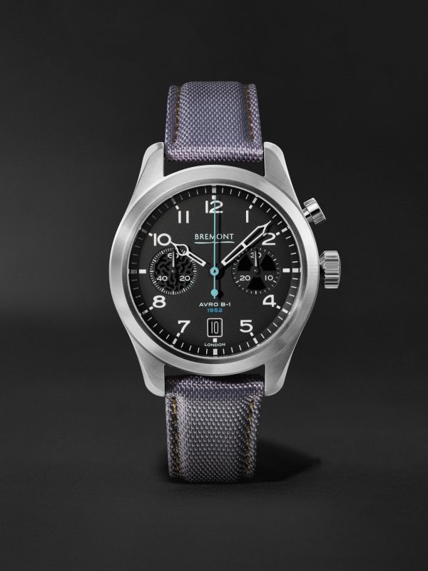 Vulcan Limited Edition Automatic Chronograph 42mm Stainless Steel and Sailcloth Watch, Ref. No. VULCAN-R-S Vulcan Limited Edition Automatic Chronograph 42mm Stainless Steel and Sailcloth Watch, Ref. No. VULCAN-R-S