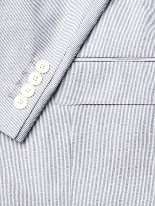 Striped Wool and Silk-Blend Blazer - CU