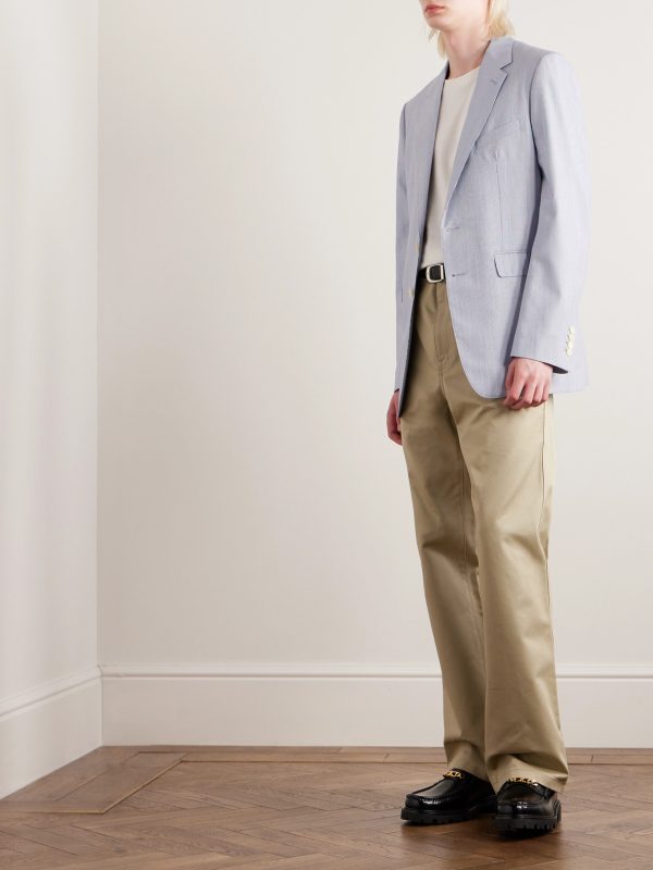 Striped Wool and Silk-Blend Blazer - OU