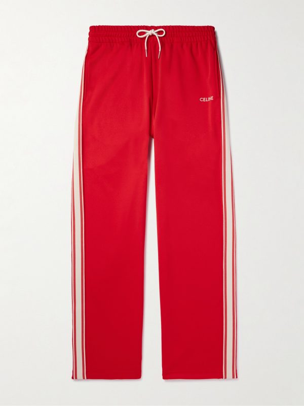 Straight-Leg Striped Jersey Sweatpants Straight-Leg Striped Jersey Sweatpants