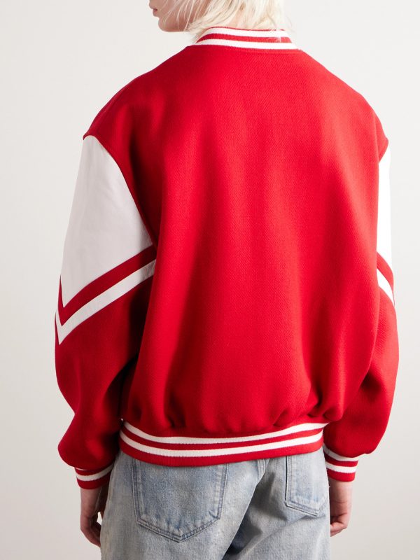 Jackson Logo-Appliquéd Wool-Blend Varsity Jacket - BK Jackson Logo-Appliquéd Wool-Blend Varsity Jacket - BK