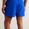 Traveler Straight-Leg Mid-Length Swim Shorts - BK Traveler Straight-Leg Mid-Length Swim Shorts - BK