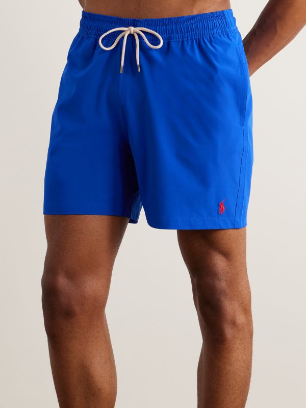 Traveler Straight-Leg Mid-Length Swim Shorts - OU Traveler Straight-Leg Mid-Length Swim Shorts - OU