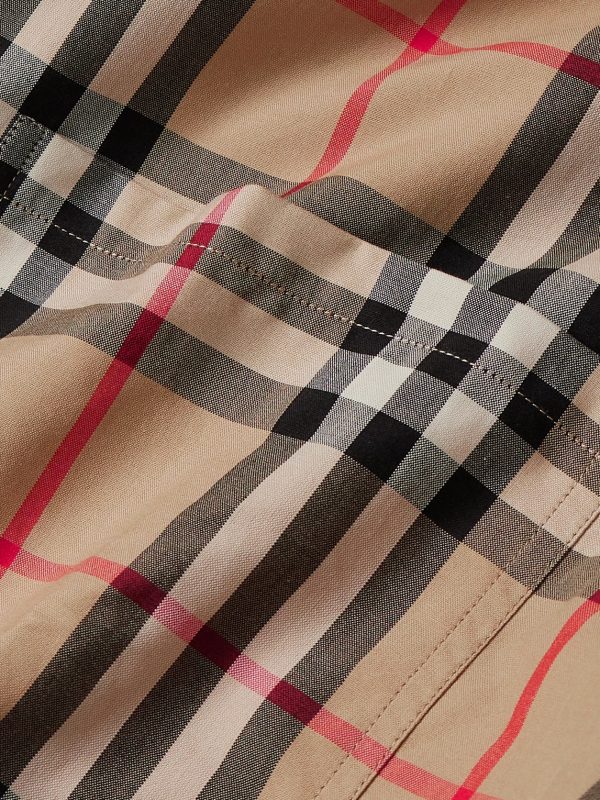 Checked Cotton-Poplin Shirt - CU Checked Cotton-Poplin Shirt - CU