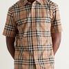 Checked Cotton-Poplin Shirt - FR Checked Cotton-Poplin Shirt - FR