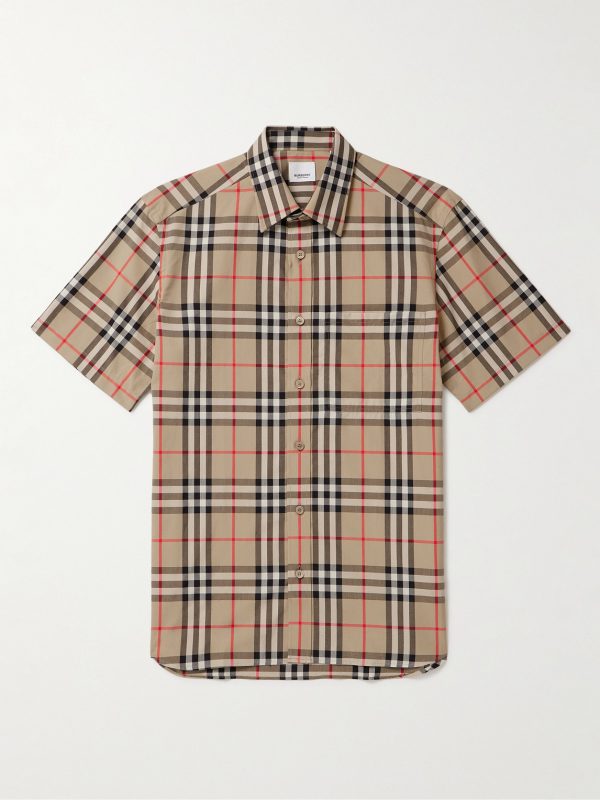 Checked Cotton-Poplin Shirt Checked Cotton-Poplin Shirt