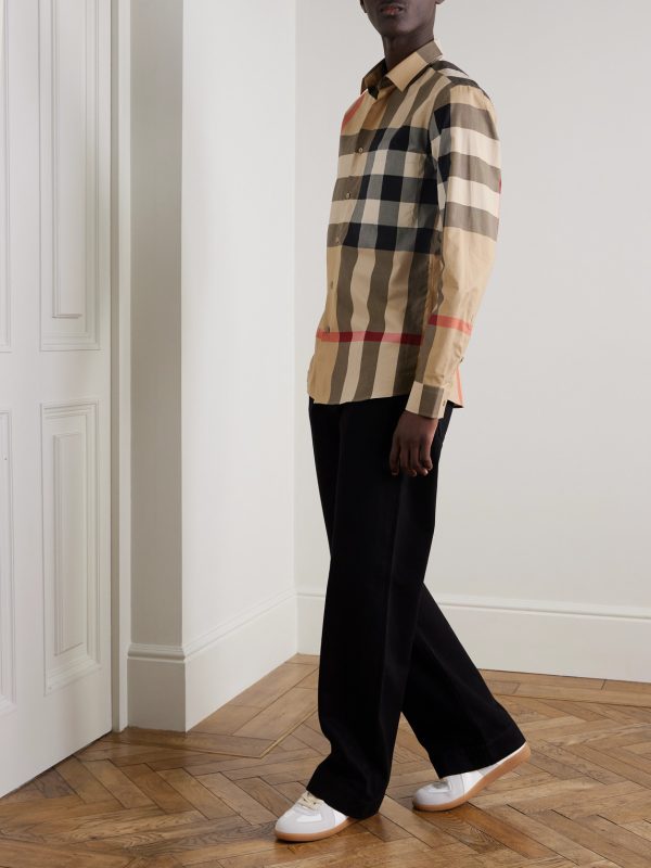 Checked Cotton-Poplin Shirt - OU